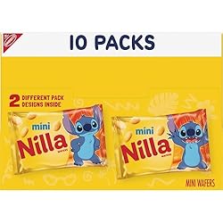 NILLA Wafers Mini Cookies, Vanilla Wafers, 10 Snack