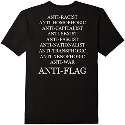 Men's  Anti racist homophobic capitalist shirt 2XL Black