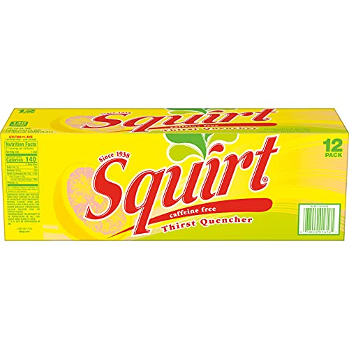 SQUIRT SODA, GRAPEFRUIT, 12 FL OZ CANS, 12 PACK