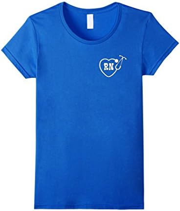 Women's RN Nurse Logo T Shirt Medium Royal Blue