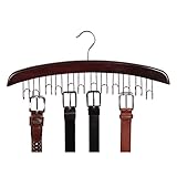 Richards Homewares Closet Accessories 12 Belt Hardwood Hanger Walnut (1-Pack) (Kitchen)