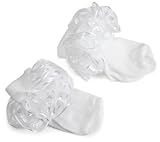 Jefferies Socks Sheer Ribbon Tutu Lace Sock White/White, 12-24 Months