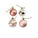 Juvale Rose Gold Christmas Tree Ornaments (2.3 in, 36 Pack)