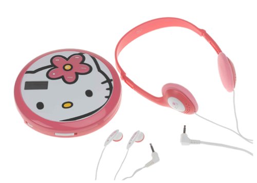 HELLO KITTY Personal CD Player with 60-Second Anti-Skip Protection