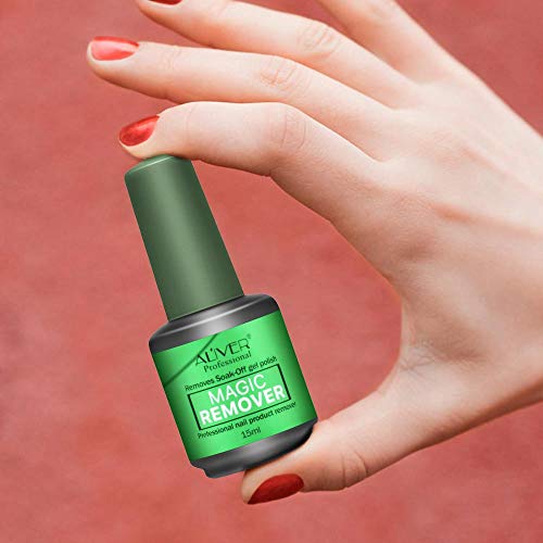 Magic Nail Polish Remover,Professional Removes Soak-Off Gel Polish in 3-5 Minutes,Easily & Quickly,Don't Hurt Your Nails (1 Pack)
