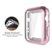 Apple Watch Screen Protector Case, UMTELE Plated TPU Case Integrated Screen Protector Slim Lightweight Protective Bumper Cover for Apple Watch Series 3, Series 2, 38mm, Rose Gold