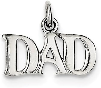 Sterling Silver Dad Charm