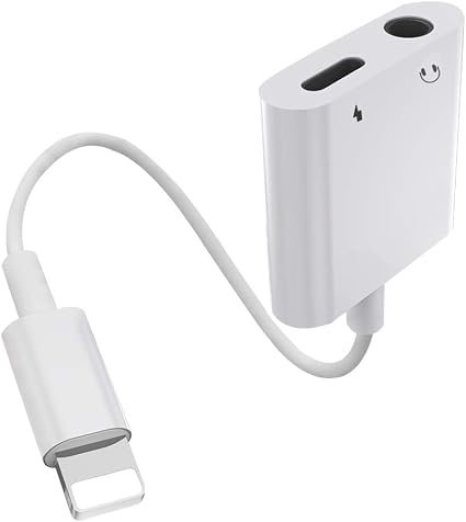 Elettronica 8/8 Plus Cavo per cuffie Splitter Cavo audio Supporto per iOS  12 Adattatore jack per Dongle cuffie per cavo Lighttening per iPhone X  Adattatore per cuffie 3.5mm AUX Earphone per iPhone