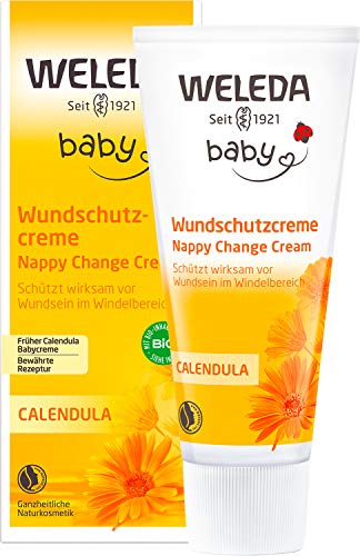 Baby Crema Protettiva Calendula, per cambio pannolino, lenisce e protegge, con estratti di calendula e ossido di zinco (1x75 ml)