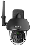 Motorola FOCUS73-B Wi-Fi HD Outdoor Home Monitoring Camera with Remote Pan, Tilt & Zoom (Black)