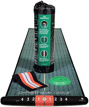 PINSTRIPE GOLF Putting Mat Indoor Studio – 4 Putting Aids – 3 Colors – 8ft Length PINSTRIPE GOLF Putting Mat Indoor Studio – 4 Putting Aids – 3 Colors – 8ft Length