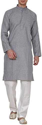 Shri India Mens Peach Indian Wedding Wear Clothing Bollywood Ethnic Kurta Pajama Set