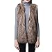 Escalier Women's Faux Fur Vest Waistcoat Sleeveless Jacket