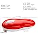 Upgrade Automatic Electric Can Opener for Restaurant & Kitchen, Handy One Touch Smooth Edge Battery Tin Opener, Chef's Best Choice as easy to use TinCan Opener(Red)