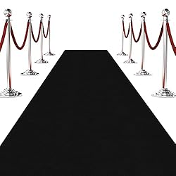 Black Event Carpet Luxurious Quality Aisle Runner