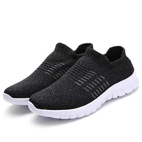 Fainosmny Women Work Shoes Soft Bottom Sport Running Shoes Pea Shoes Junior Girl Back to School Sneakers Dark Gray - Thumbnail 5