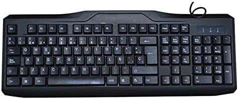 iMicro KB-US9851S USB Wired 108-Key Spanish Keyboard (Black) price