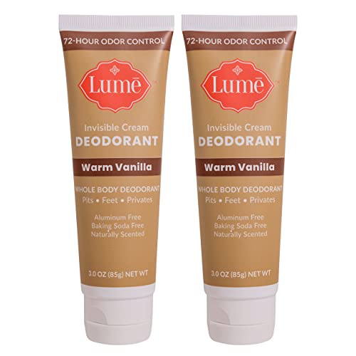 Lume Deodorant Cream Tube Underarms and Private Parts Aluminum Free