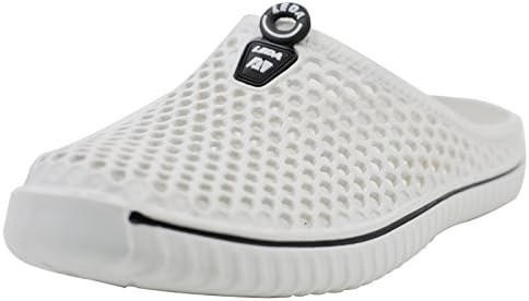XKX Super Light And Comfortable Summer Breathable Mesh Sandals,Walking,Anti-Slip, Garden Clog Shoes (10 B(M) US Women/8 D(M) US Men, White)
