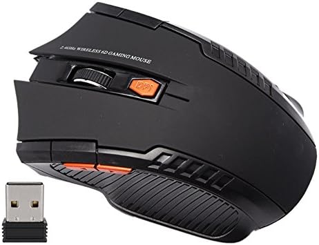 Wireless Gaming Mouse, SummerYoung 2.4G Professional Optical Computer Cordless Gaming Mice for Notebook PC Computer Laptop Mac with USB Receiver (Matte Black)