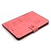 iPad Mini 1/2/3 Case-LittleMax Smart Embossed Leather Case Pure Color [Magnetic Closure] Stand Case with [Cards Holder] for Apple iPad Mini 3 2 1 [Free Cleaning Cloth,Stylus Pen]-#1-Pink
