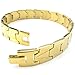 KONOV Mens Stainless Steel Bracelet, Classic Link Wrist, Gold