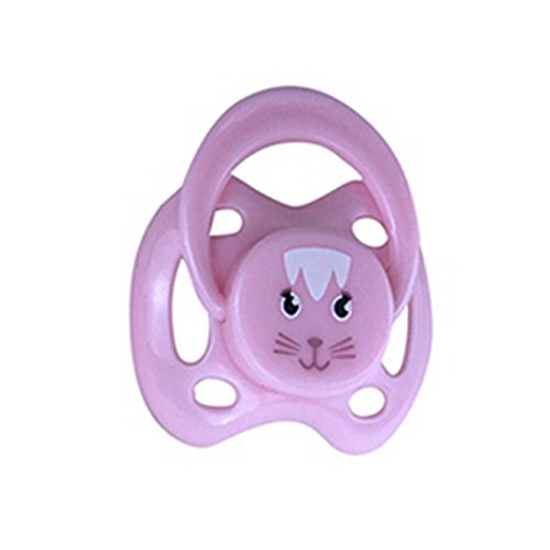 1PC Dummy Nuk Soother Wubbanub Pacifier for Reborn Newborn Baby Realike Doll Real Girl/Boy Baby Doll Baby Realike Doll With Internal Magnetic Accessories,Gbell Cute Doll Accessories for Girls Gift (B)