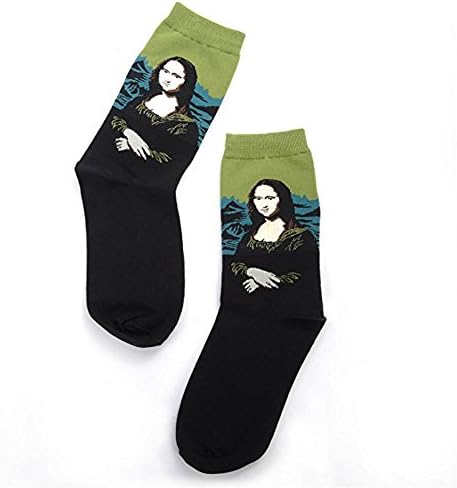 Famous oil Paintings Socks Men&amp;Women's Socks Cotton Creative Illustrations Tube Socks