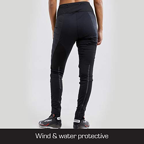 Craft Women's Thermal Primaloft Nordic Tights- for Cross Country Skiing Black