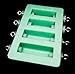 Original Hobby Cast JR Series 4 Cavity Silicone Mold Tube-in Label Casting