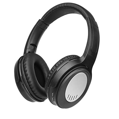 Dozod D772 Bluetooth Over Ear Headphones Hi-Fi Stereo Wireless Headphones Deep Bass with Case Foldable Wired/Wireless/FM/SD Card Headphone with Mic for Phone/PC/TV – Black