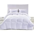 Utopia Bedding Down Alternative Comforter (White, Queen) - All Season Comforter - Plush Siliconized Fiberfill Duvet Insert - Box Stitched- by
