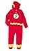 DC Justice League The Flash Children's One Piece Sleeper Pajamas Union Suit (Extra Small)
