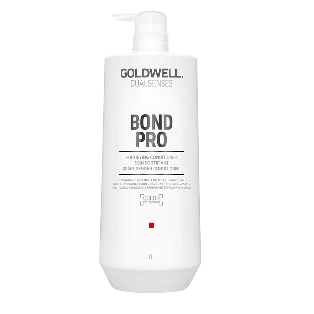 Goldwell Dualsenses Bond Pro Fortifying Conditioner for Weak and Fragile Hair, Visibly Reduces Breakage, Instantly Stronger Hair, 1L