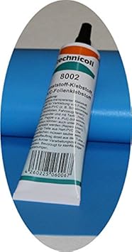 Jeha Pool Reparaturset mit Folie + Folienkleber technicoll 8002, Folien Reparaturset Poolflicken + Kleber Schwimmbad Verschie