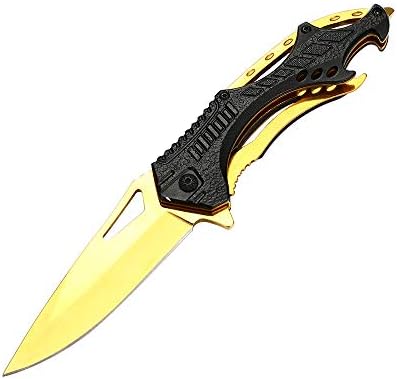 Classic Folding Pocket Knife, Fixed Blade Combat Style Knife,8.5" Overall Outdoors Camping Hunting