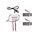 YouCute 2pcs 350mAh Battery and 1to3 Charger for Udi U818A WIFI FPV Udi U845 RC quadcopter drone spare parts