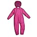 Splashy Waterproof One Piece Rainsuits and MudStopper Coveralls for Kids (5 Years, Hot Pink)