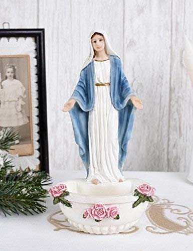 Weihwasserbecken Madonna Weihwassergefäss Madonnenfigur Shabby Chic Palazzo Exklusiv