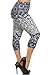 Leggings Depot Women's Plus Size High Waisted Best Selling Capri Print Leggings Batch2 (N400-CA-PLUS)