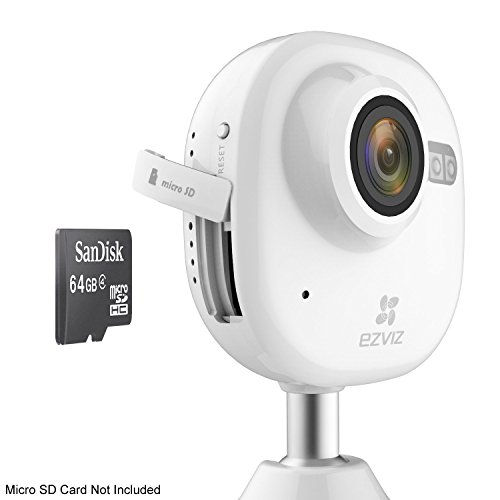 EZVIZ Mini Plus HD 1080p Wi-Fi Video Security Camera, 16GB MicroSD, Works with Alexa – White - Thumbnail 4
