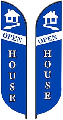 Bannerbuzz Open House Feather Flag 1 55 X 5 5 13 Ft Long