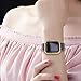 Callancity 44mm Metal Case Plated 24kt Gold Rhinestone White Crystal Diamond Face Cover Compatible with Apple Watch Series 4 for Men/Women (44MM Gold)