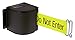 Lavi Industries 50-3016U/WB/18/FY Quickmount, Adjustable Mount 18' Retractable Belt Safety Barrier, Wrinkle Black with Yellow Belt