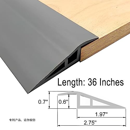 VinylDoorThresholdRamp DoorTransitionStrip 36 Inch, Threshold 1/2