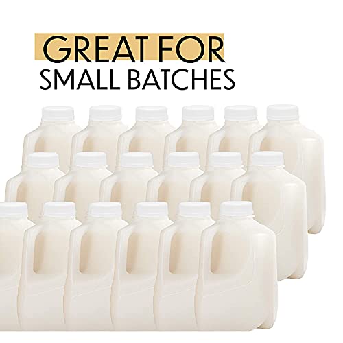 Half Gallon Jugs With Caps 64oz (6PK) and 32oz (6PK) Empty Plastic