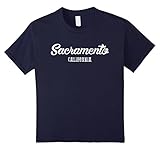 unisex-child Sacramento T Shirt - California Souvenir Landmark Gift Shirt 6 Navy