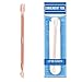 Cuticle Pusher and Spoon Nail Cleaner - Dual-use Professional Stainless Steel-Cuticle Remover and Cutter Scraper Trimmer, Nail Art Tool for Fingernails and Toenails, Manicure and Pedicure Kit