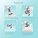 Uxoz 2 Pack Drain Hair Catcher,Stainless Steel Sink Drain Protector, Anti-Rust and No Mold, Durable Use, Match Drain Sizes from 1'' to 1.42''