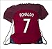 JerzeHero Portugal Ronaldo #7 Kids Youth Soccer Gift Set ✓ Soccer Jersey ✓ Shorts ✓ Jersey Drawstring Bag ✓ Home or Away ✓ Short Sleeve or✓ Long Sleeve (YL 10-13 yrs, Away Long Sleeve)